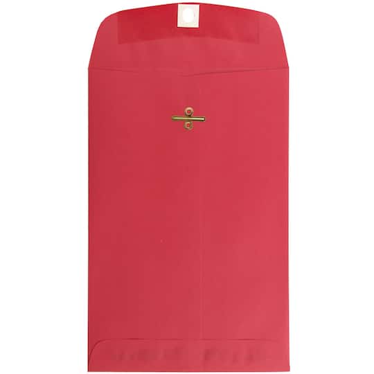 JAM Paper 6" x 9" Open End Clasp Closure Envelopes